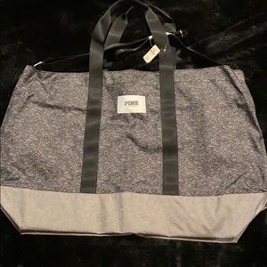 Victoria’s Secret PINK grey weekender bag